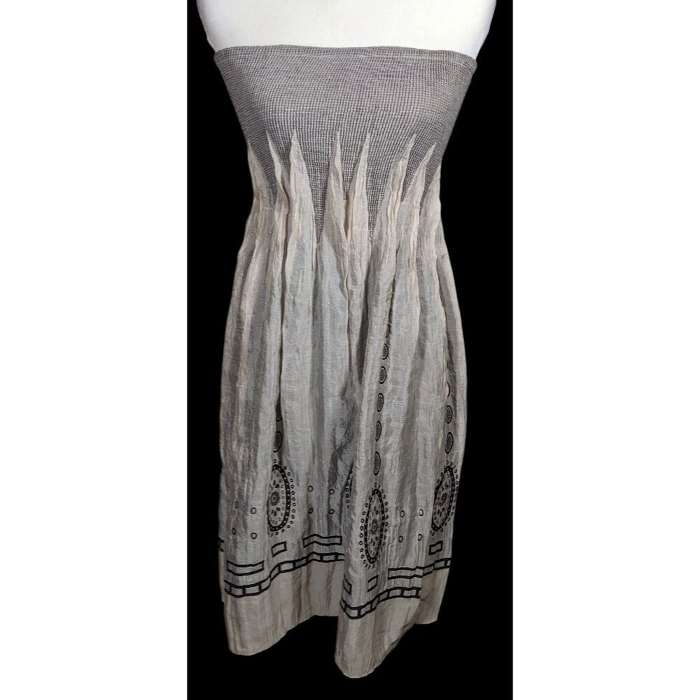 Lapis By Anthropologie Bohemian Grey Tube Top Dress
